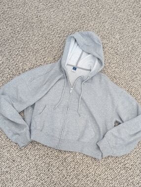 Old Navy Gray Zip-Up Hoodie